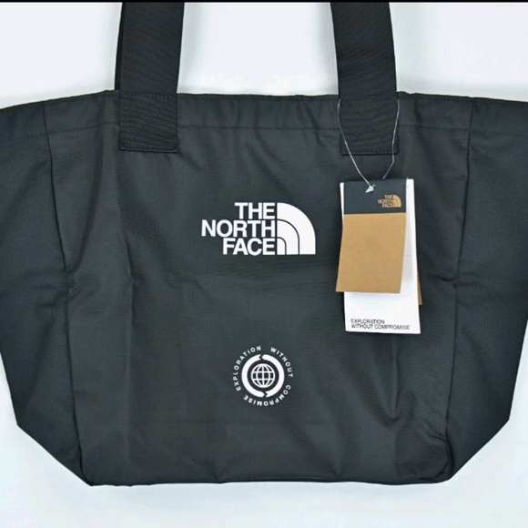 The North Face Handbags - 🔰 The North Face Logo Tote Exploration Without Compromise Black White‼️🛡